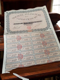 Action au porteur Congo Français 1920s document financier ancien vintage