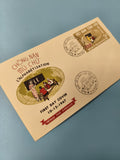 Ancienne enveloppe FDC Vietnam 1967 alphabétisation timbre oblitéré Saigon