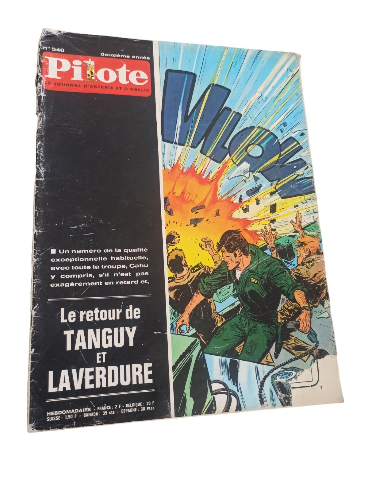 Magazine Pilote n°540 vintage Le retour de Tanguy et Laverdure BD années 60