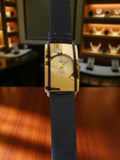 Montre femme Mary Hélène vintage dorée quartz rétro rectangulaire à pile