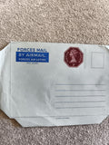 Lettre Forces Air Mail Royaume-Uni timbre 1p Forces Air Letter bleu philatélie