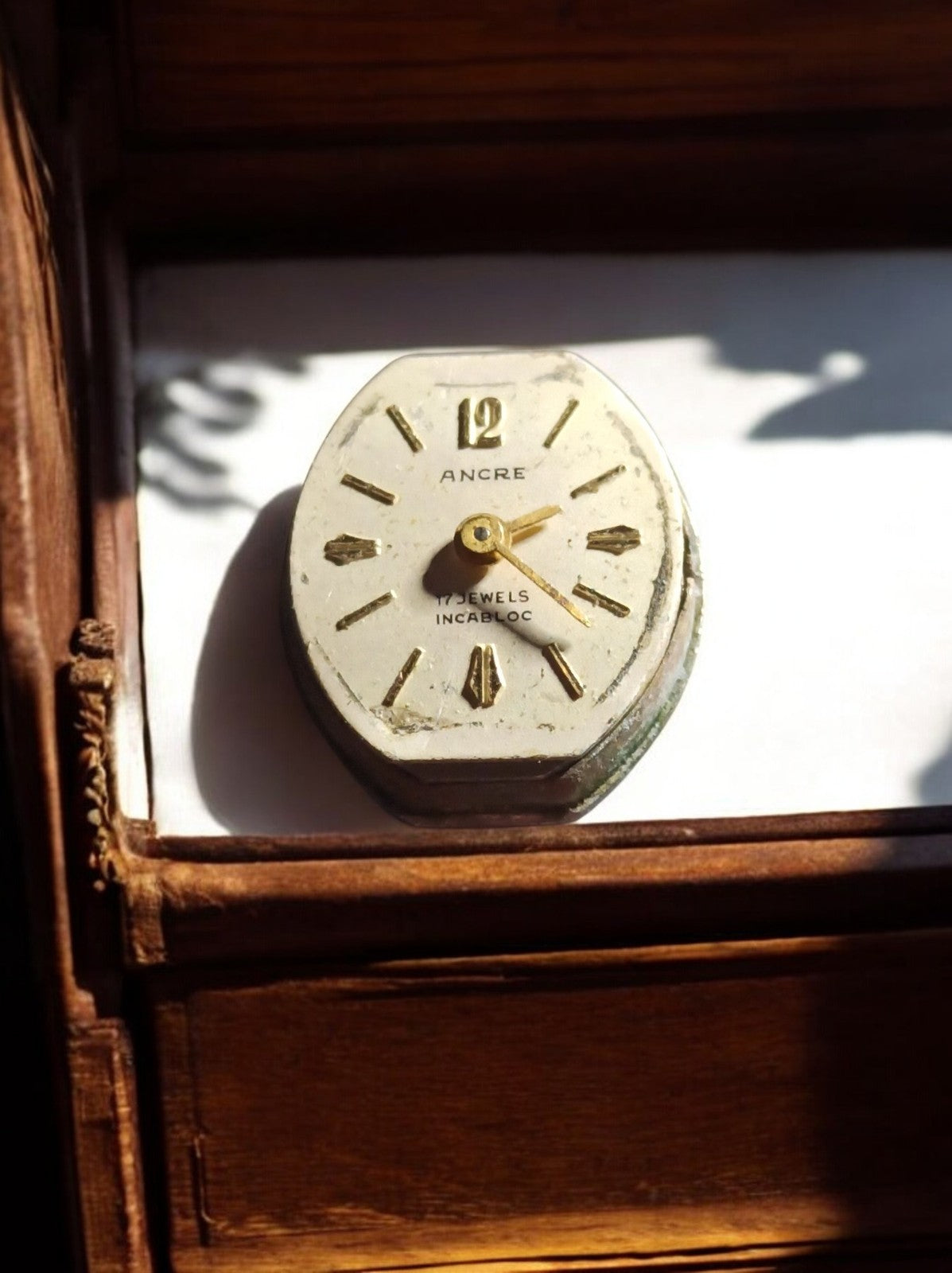 Mouvement montre mécanique ANCRE vintage 17 jewels Incabloc pièce horlogerie
