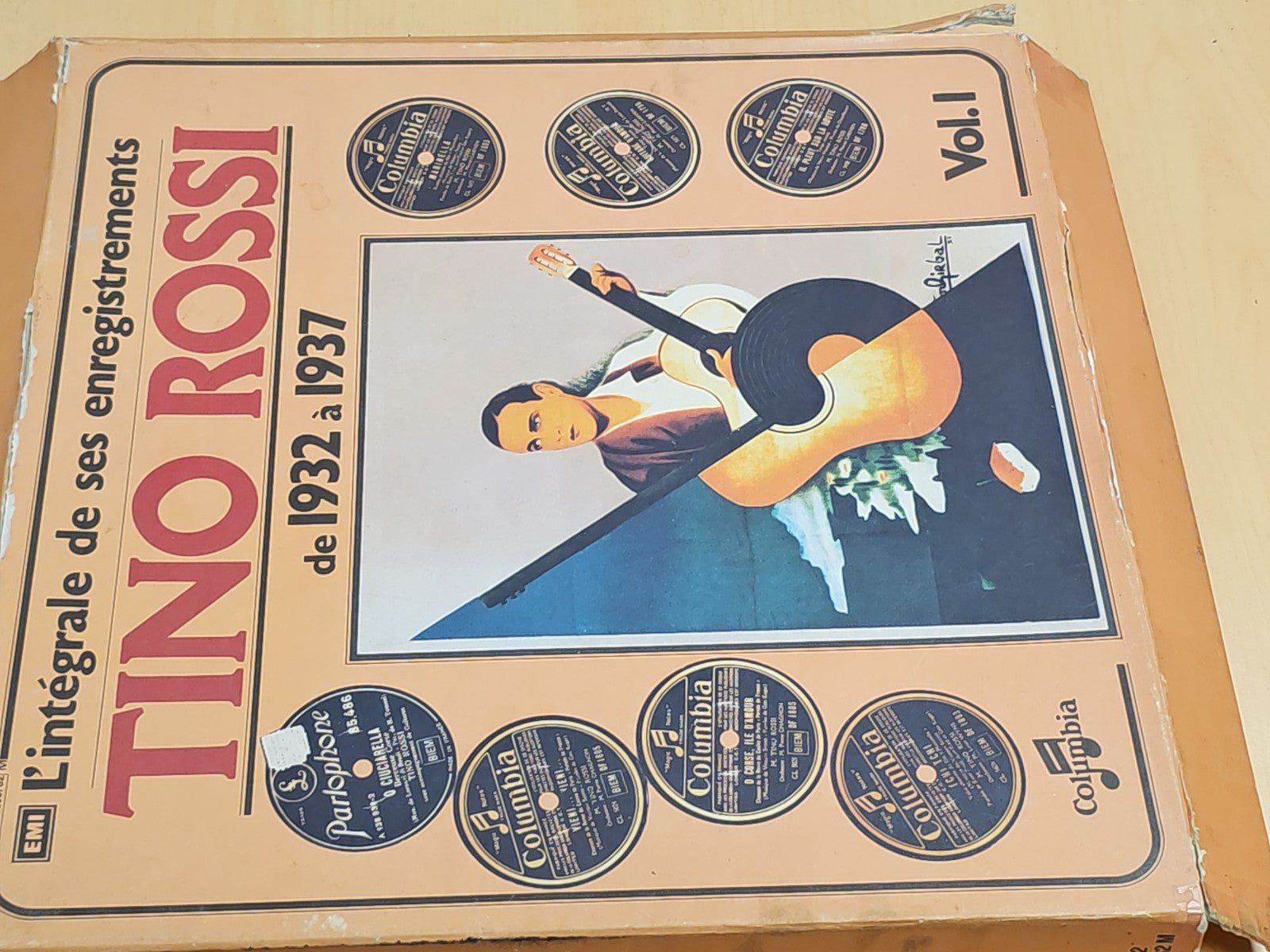 Lot 2 coffrets vinyles 33T Tino Rossi intégrale enregistrements audio disques