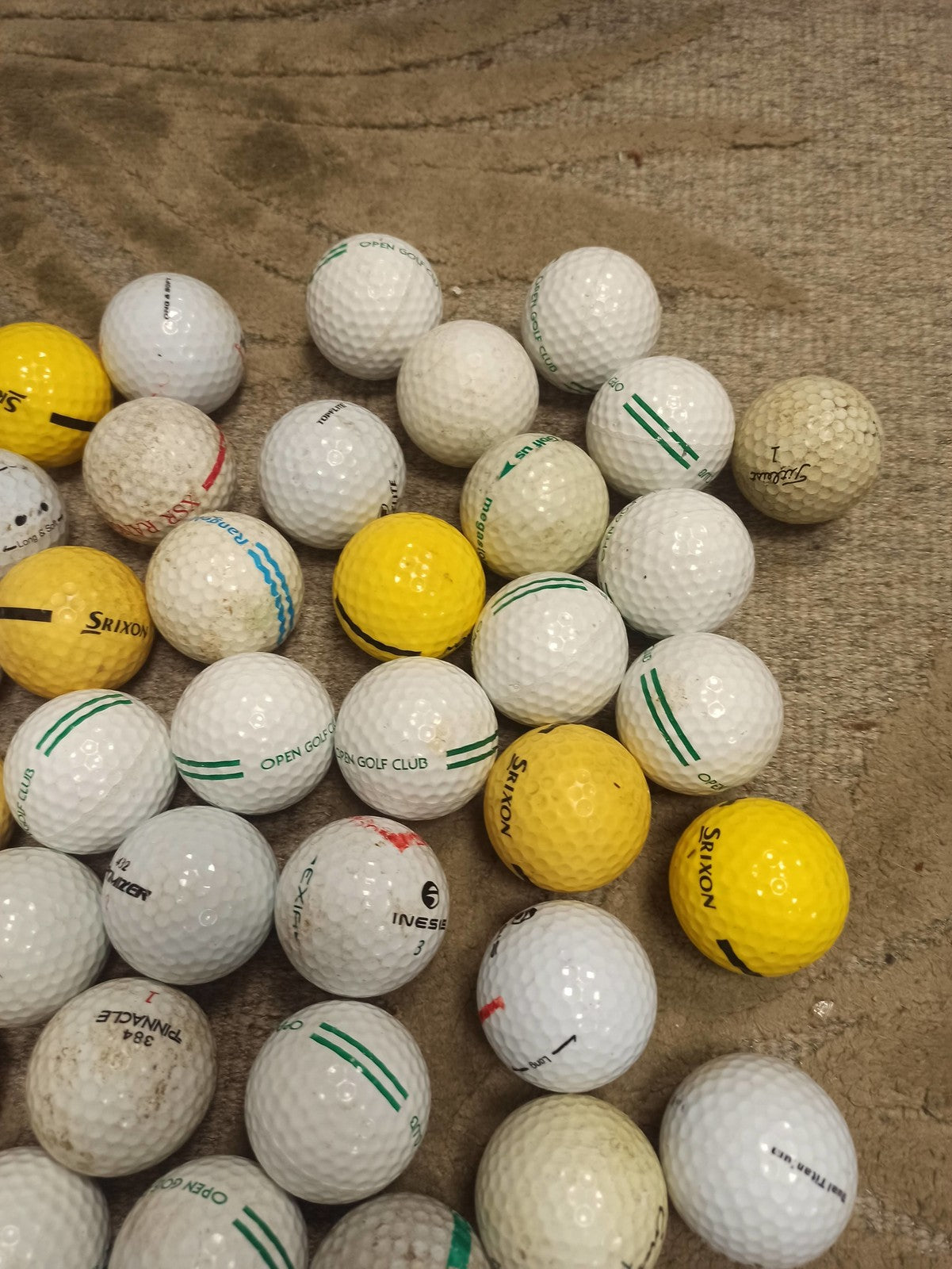 Lot balles de golf vintage Atlas anciennes rétro collection amateur sport ancien