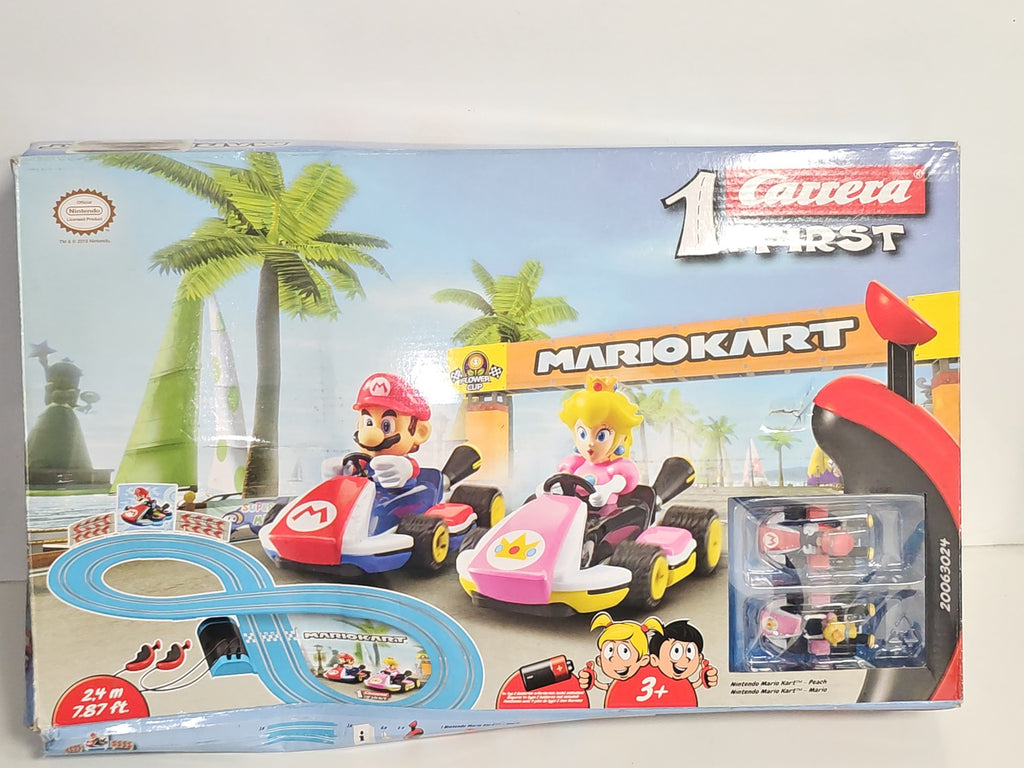 Circuit Carrera First Mario Kart Complet - Mario & Peach - Piste Électrique Enfa