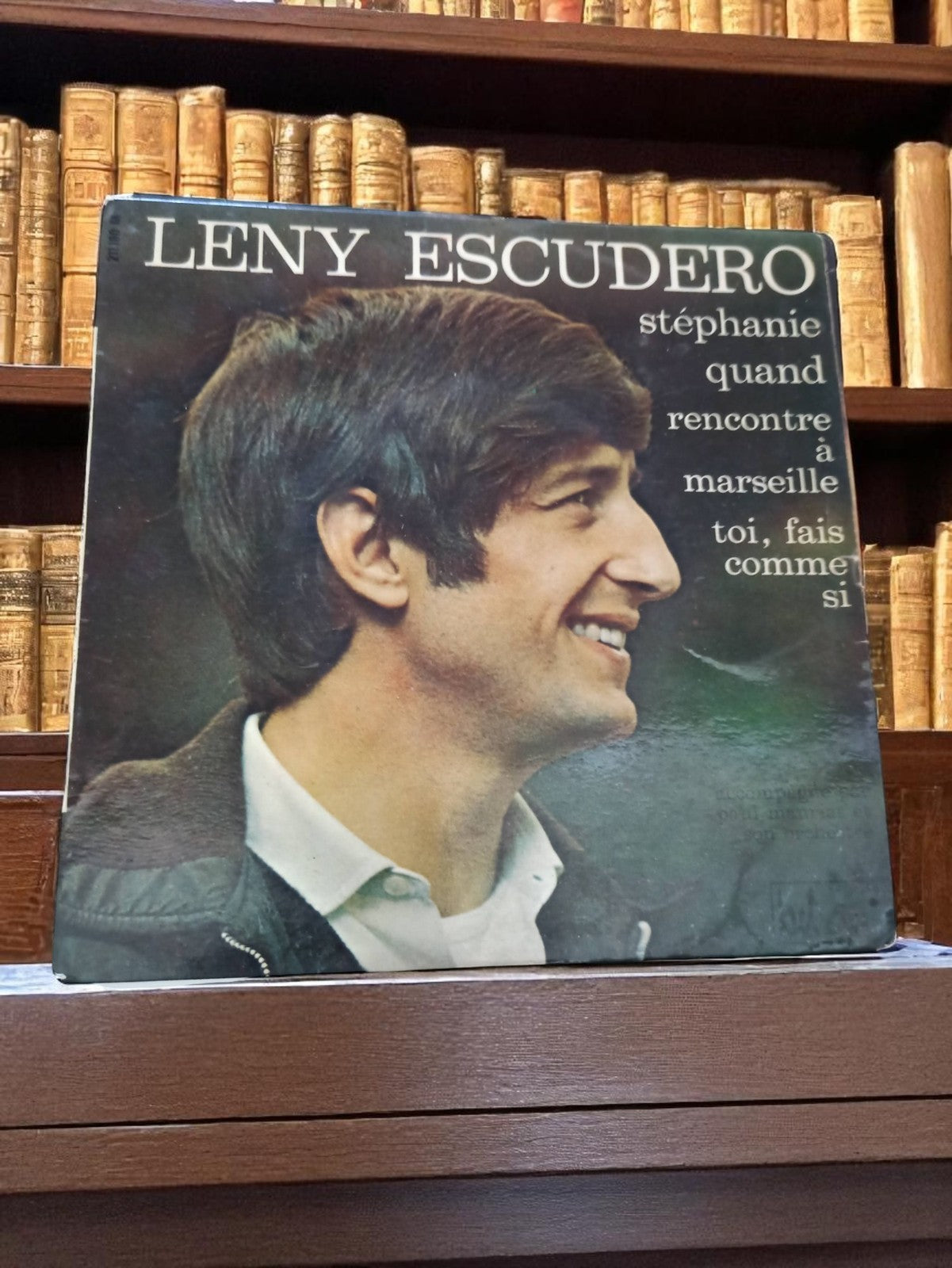 Vinyle 45 tours Leny Escudero vintage pochette photo années 60 chanson française