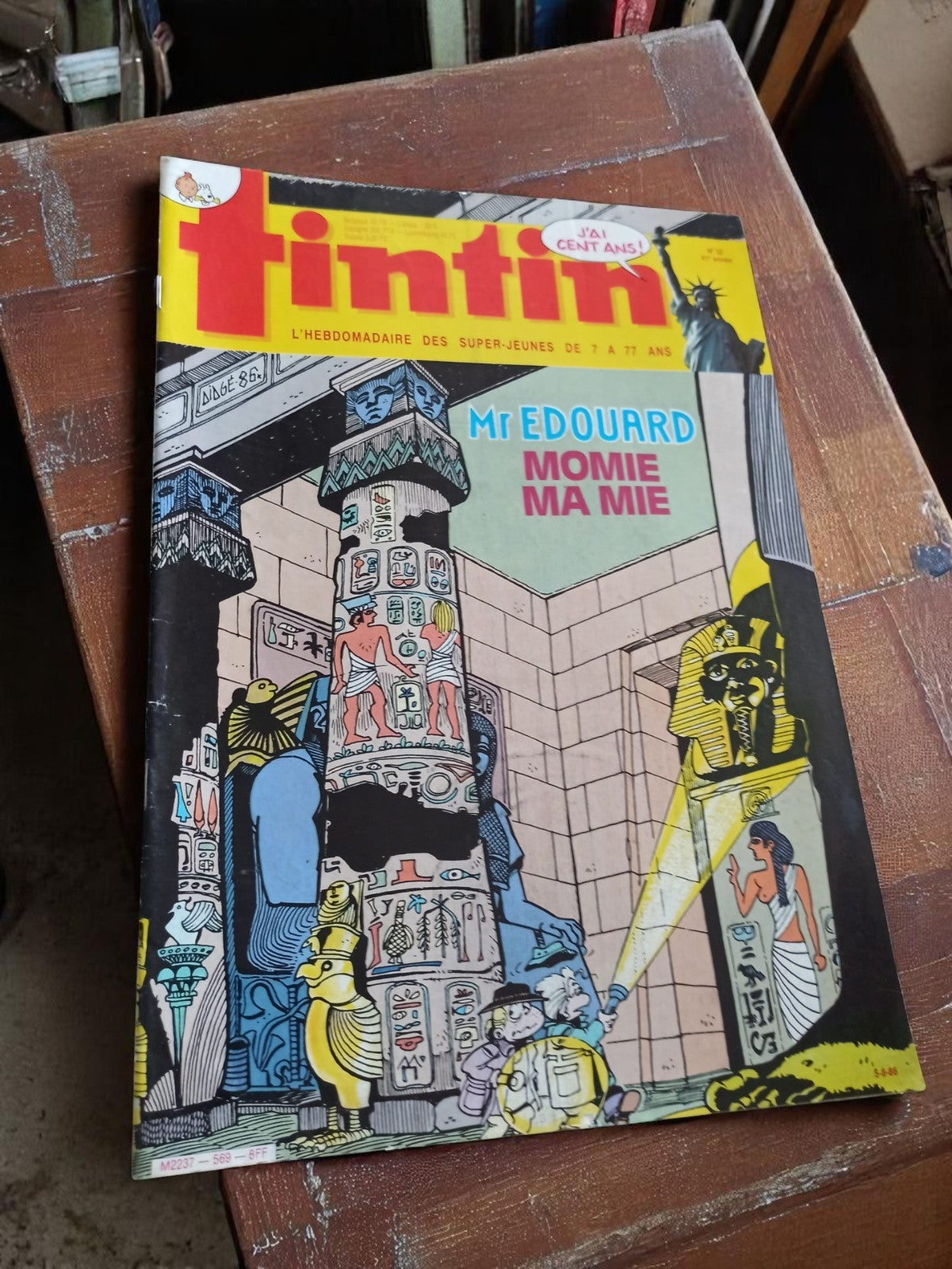 Magazine Tintin vintage années 70 couverture égyptienne rare collector