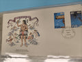 Enveloppe FDC premier jour Fiji Halley's Comet 1986 timbres Indus illustration