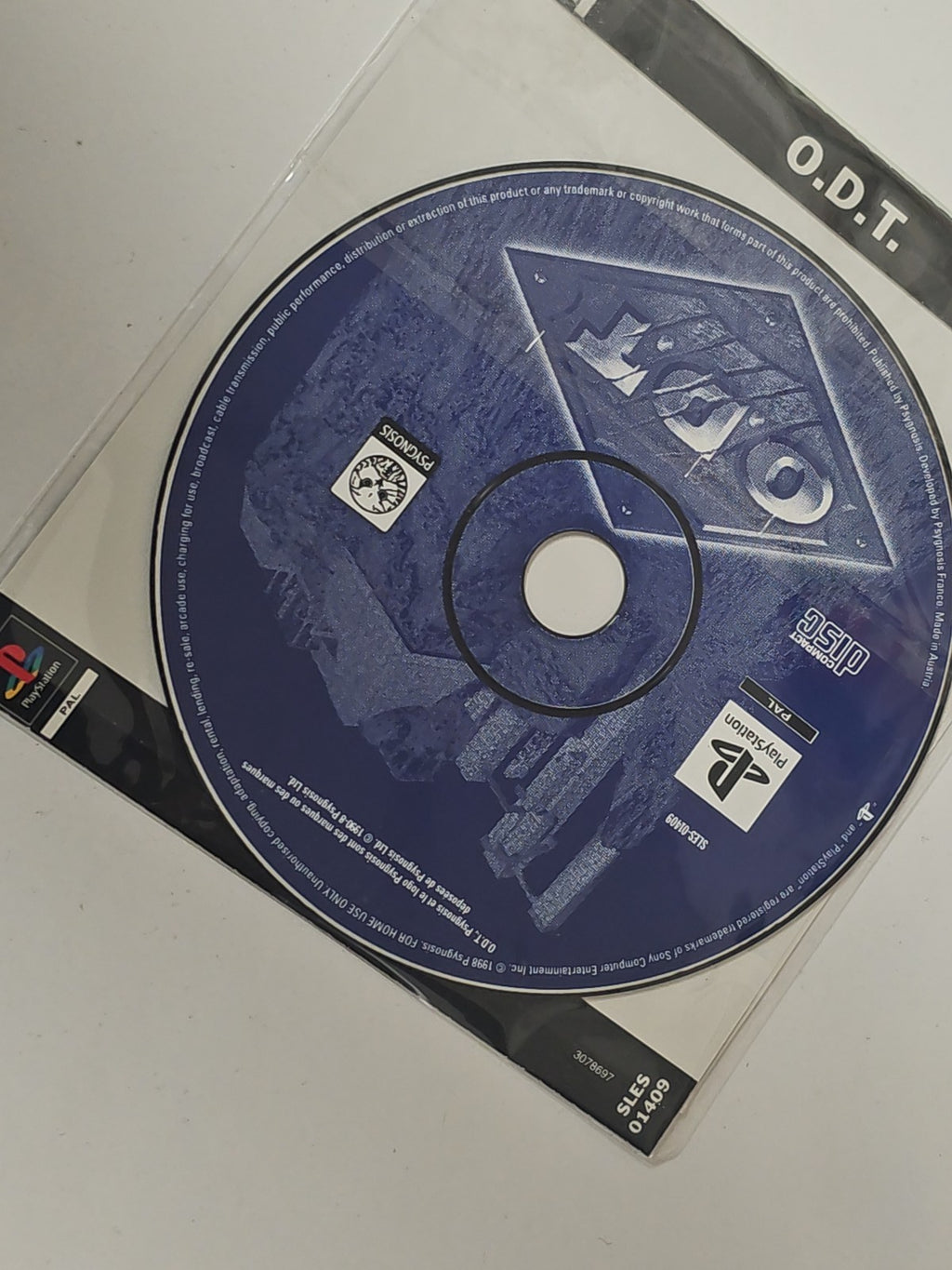 Jeu ODT sur CD pour Sony Playstation PS1 ? Version disque seul, testé et fonctio