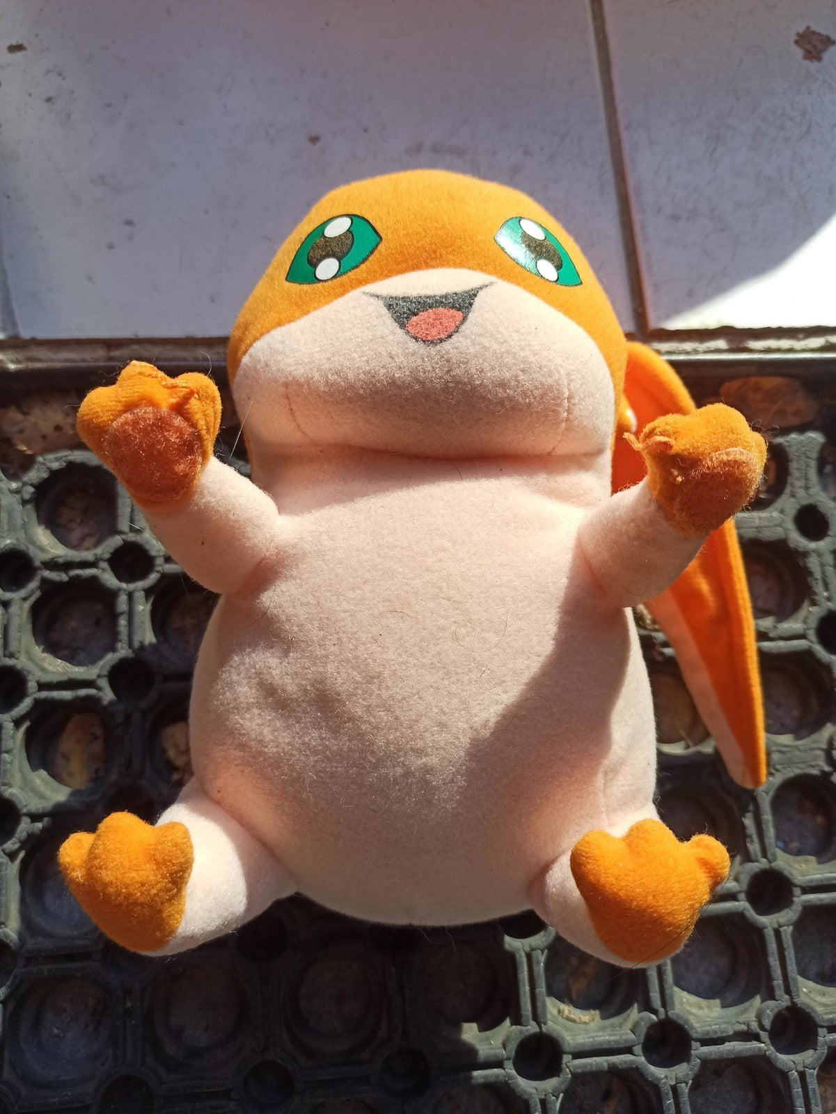 Peluche Digimon Patamon vintage orange officielle rare rétro d'occasion