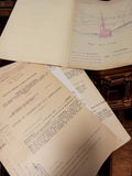 Document administratif ancien Marseille 1930-40 plan Port de la Lave vintage arc