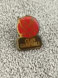Pin's vintage Clan Campbell logo rouge doré écusson whisky (Ref 2)