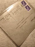 Lettre ancienne Belgique 1948 timbres 2F violets Bruxelles philatélie (Ref 13)