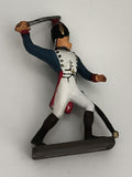 Figurine soldat Napoléonien ancien en plomb uniforme bleu blanc rouge vintage