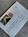 Lettre affranchie Sénégal 1988 timbres oiseaux et portrait philatélie (Ref 27)