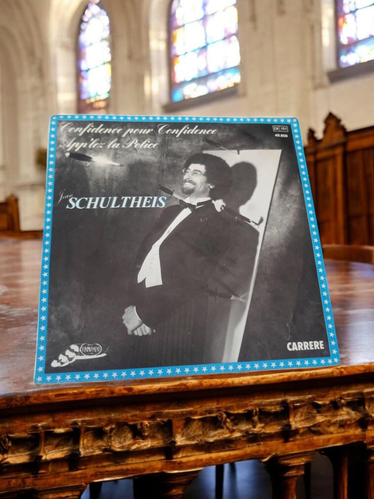 Vinyle 45 tours Jean Schultheis Confidence pour Confidence Carrere vintage