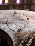 Charmant bracelet en argent, style rétro
