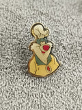 Pin's vintage personnage dessin animé chef ours badge émaillé années 90 (Ref 1)