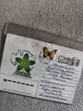 Lettre affranchie URSS Esperanto 100 ans, timbres papillon, philatélie (Ref 1)