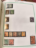 Timbres Portugal anciens oblitérés lot philatélie couleurs variées