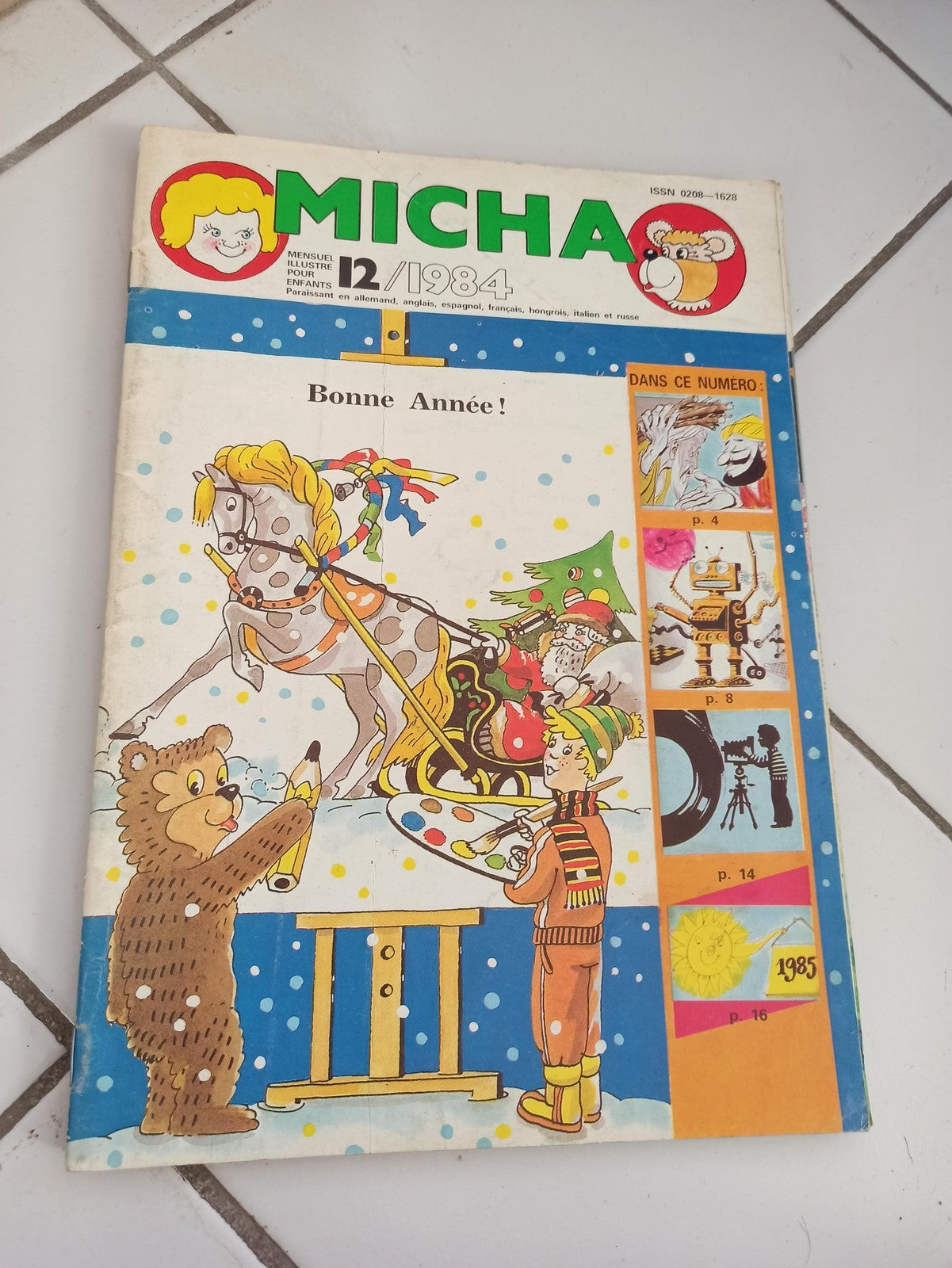 Micha magazine vintage ancien n°12 1984 presse jeunesse illustrée France