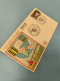 Enveloppe FDC premier jour Viaduc d'Oléron timbre illustré cachet 1966