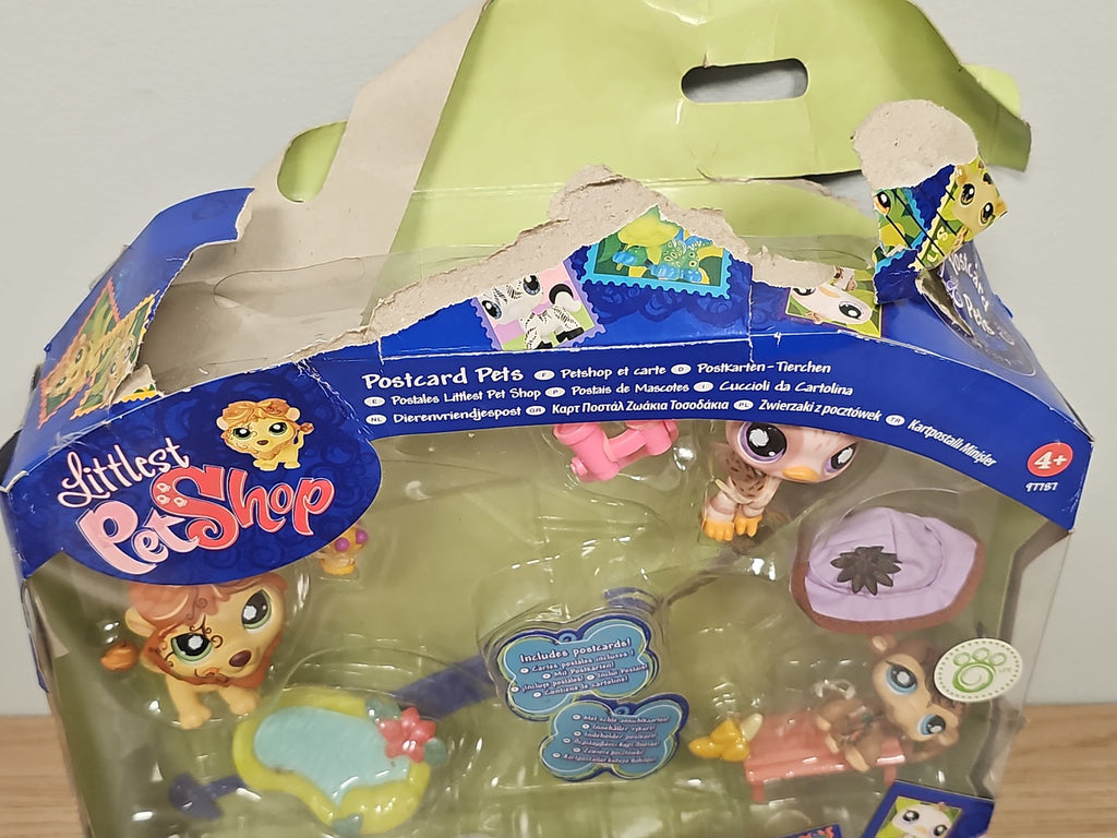 Figurines Littlest Petshop exclusives Postcard Pets 3-Pack animaux miniatures jo