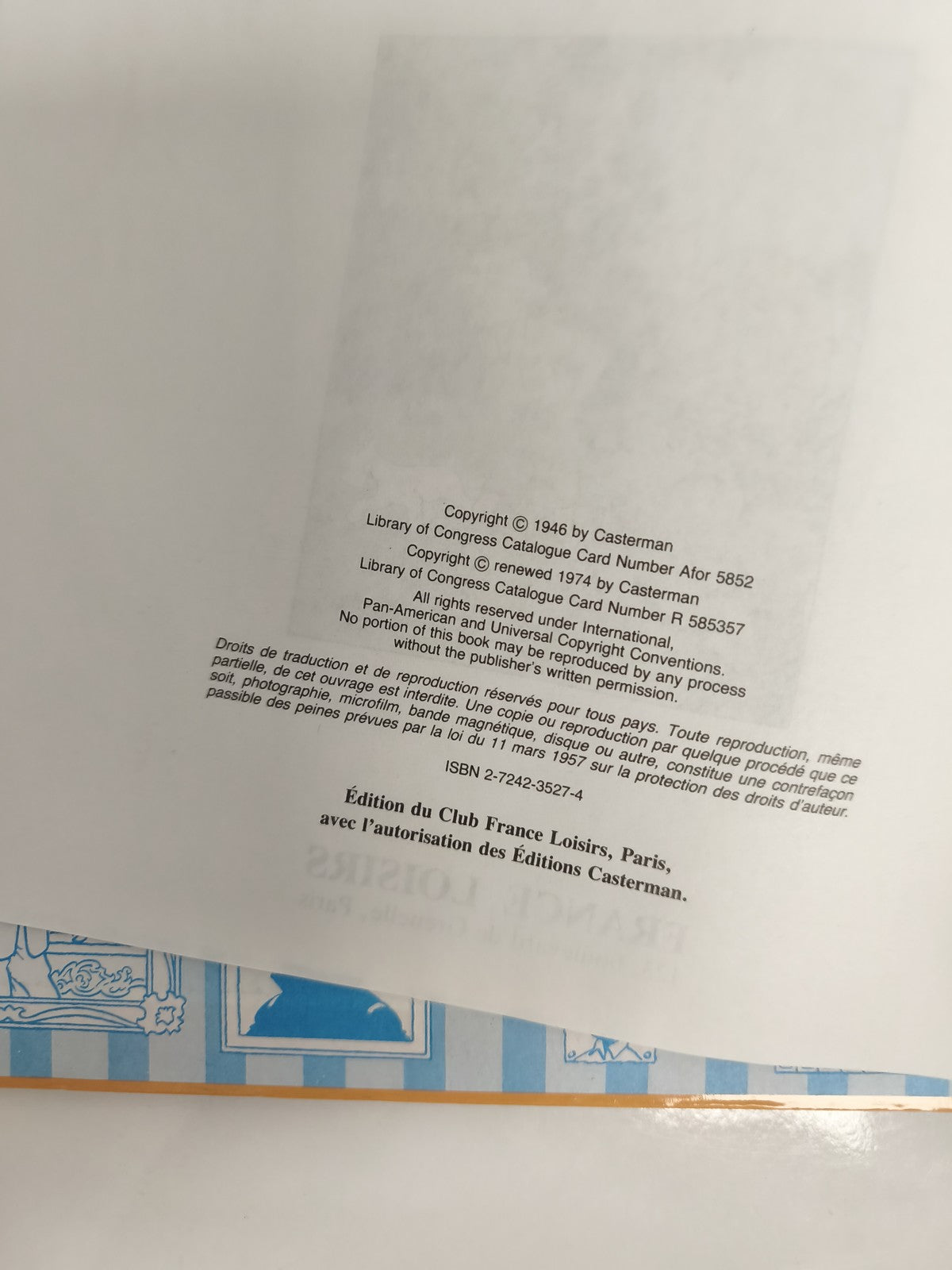 Bande dessinée Tintin au Congo album double Hergé couverture cartonnée