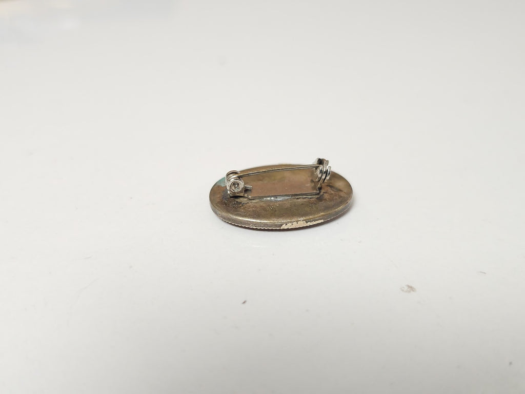 Broche ancienne en argent véritable, bijou vintage rétro pour collectionneur élé