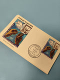Enveloppe FDC Haute-Volta 1980 Premier Jour Timbre illustré main et colombe