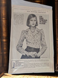 Patron de couture vintage Modes de Paris chemisier ancien rétro années 70
