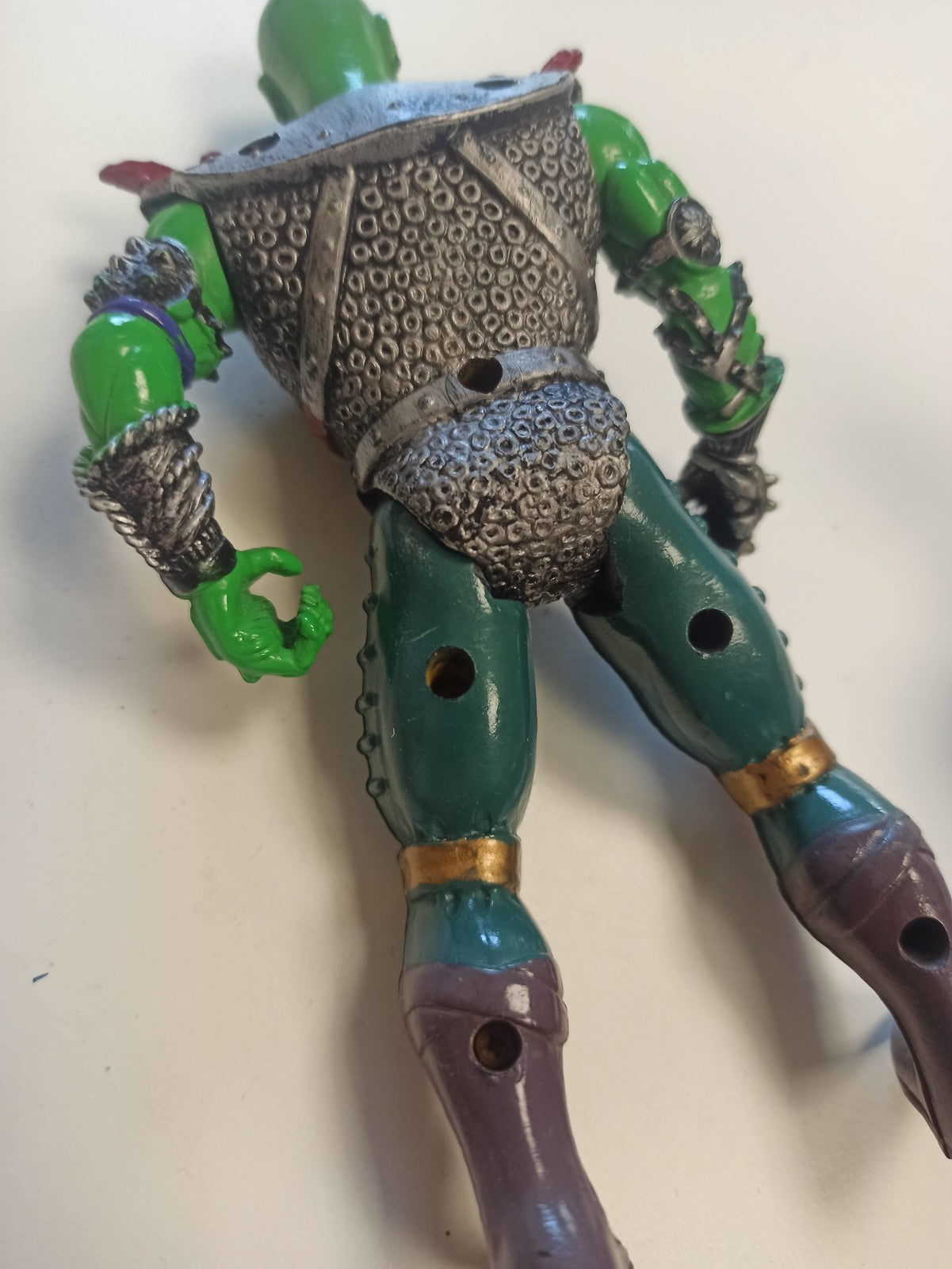 Figurine rétro orc guerrier Mystic Rings années 90, jouet ancien bootleg