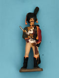 Figurine soldat ancien plomb uniforme empire hussard peint main vintage