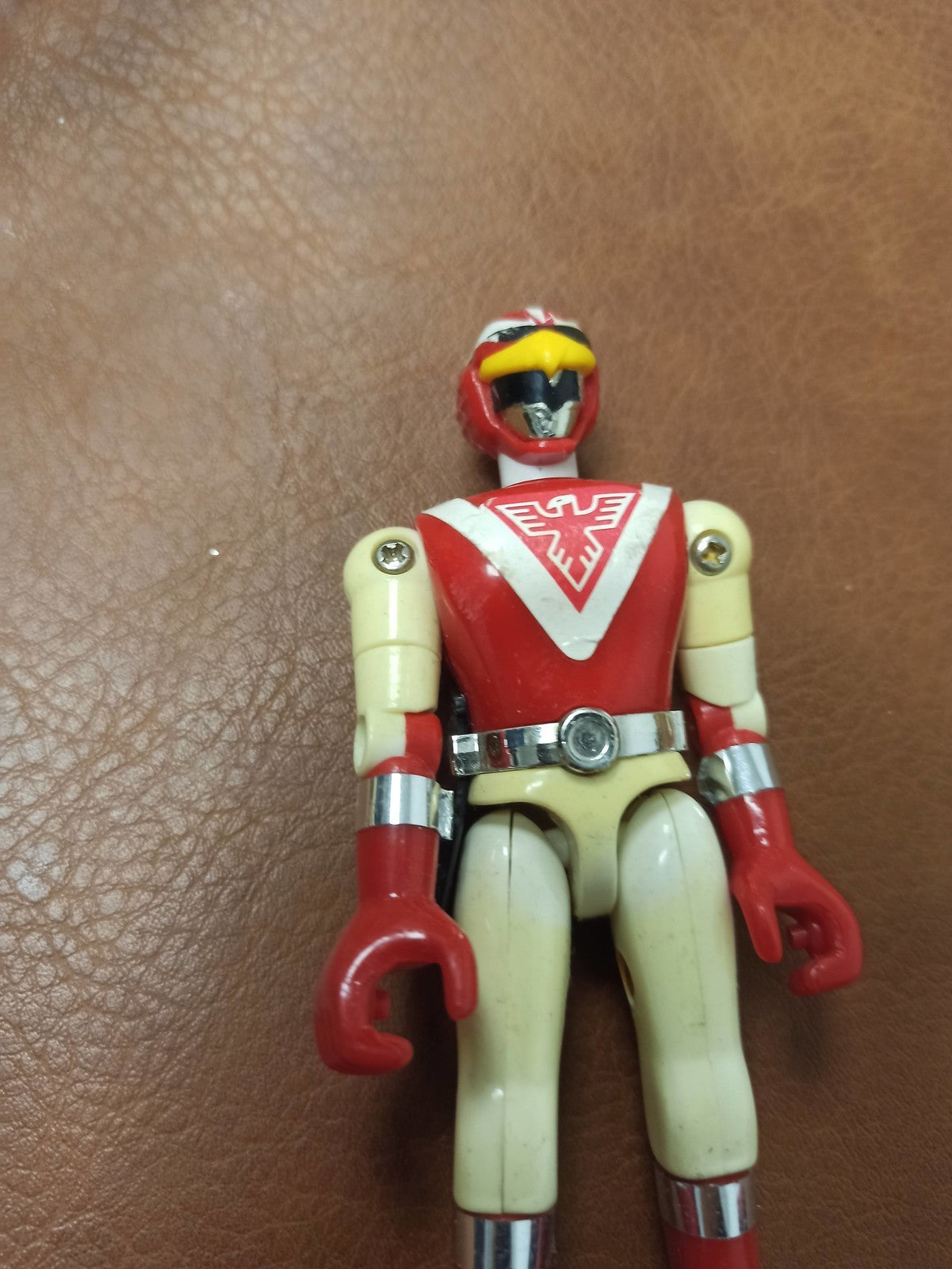 Figurine vintage Liveman rouge Sentai ancien jouet Power Rangers rétro Japan