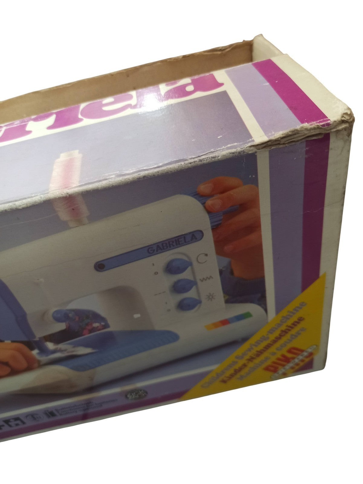 Machine à coudre jouet enfant Gabriela vintage en boîte, années 90