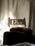 Boucle de ceinture Dior vintage aspect doré logo découpé ceinture rétro