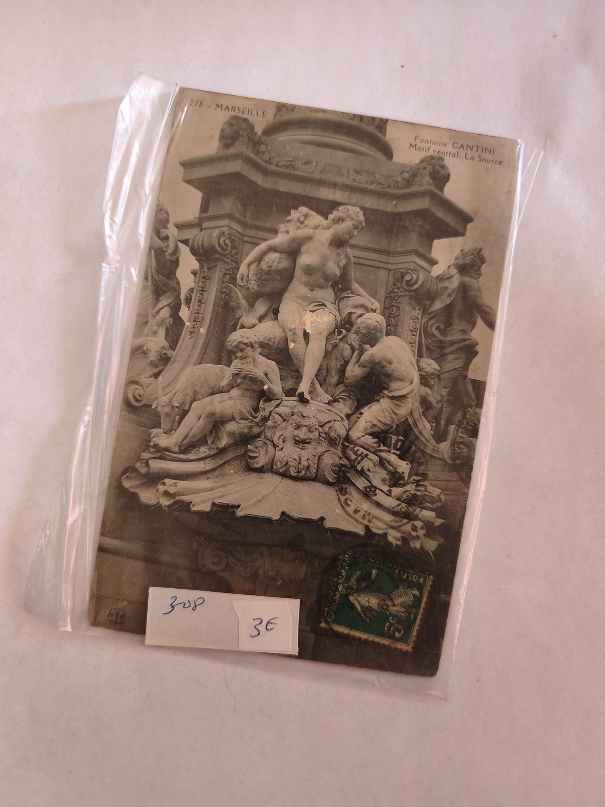 Carte postale ancienne Marseille monument vintage rétro collection France
