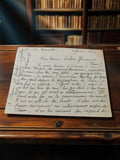 Lettre manuscrite ancienne 1947 d’après-guerre à Geneviève encre noire vintage