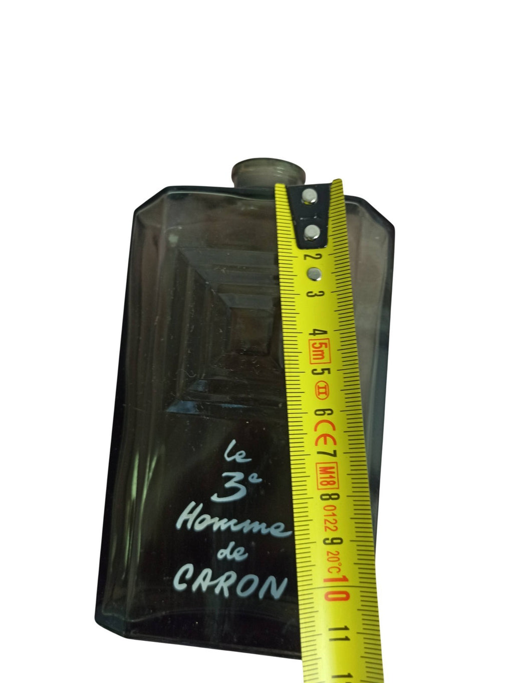 Rare flacon factice parfum ancien Le 3e Homme de Caron grand format vintage déco