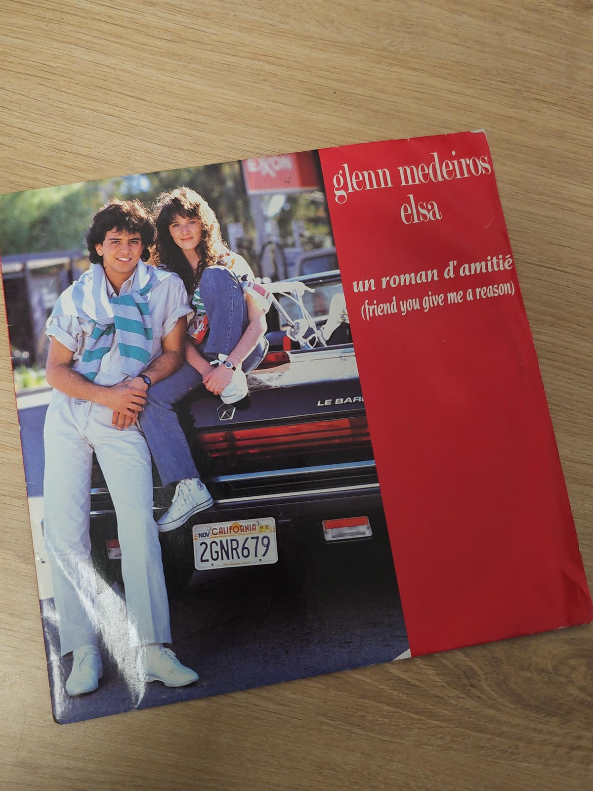 Vintage 45 tours Glenn Medeiros disque vinyle ancien collection rétro musique