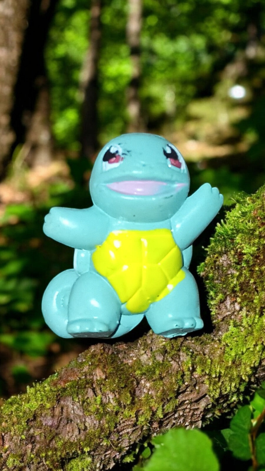 Figurine Pokémon Carapuce PVC bleu jaune 2005 2006 vintage jouet rare