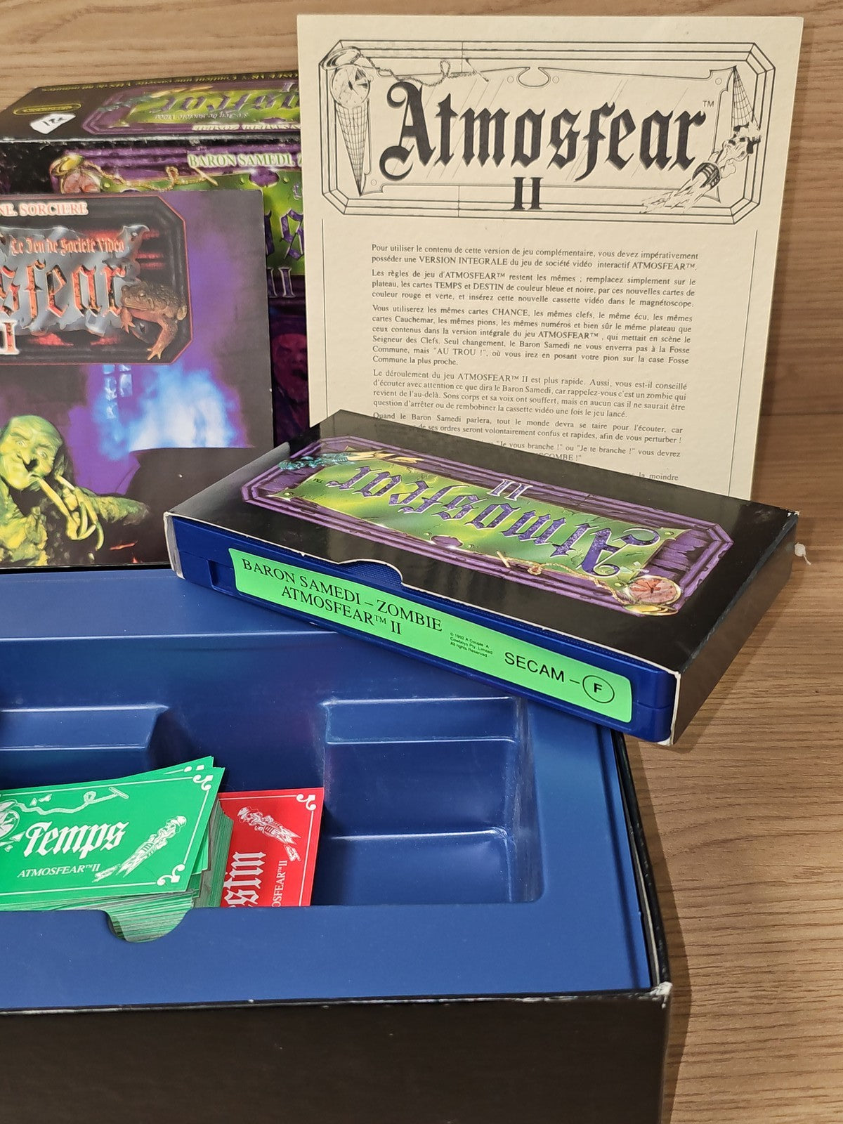 Jeu de société ATMOSFEAR II 1992 édition Habourdin complet avec accessoires