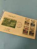 Enveloppe premier jour d?émission FDC Vietnam 1961 timbres réforme rurale Saigon