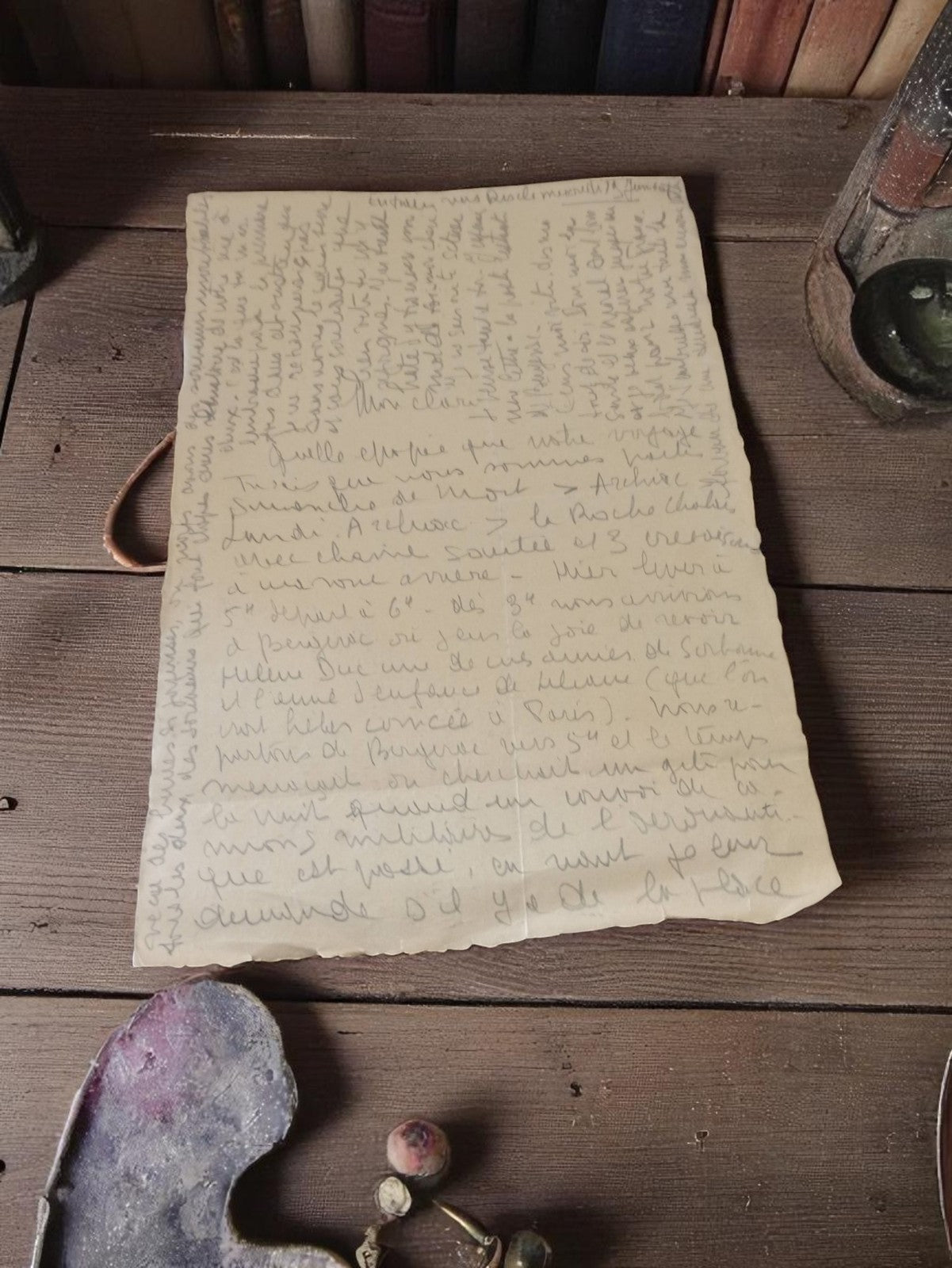 Lettre manuscrite ancienne 1939-1945 écriture d’époque guerre vintage