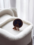 Broche vintage Lietuva 1994 émaillée ancienne épingle Lituanie festival