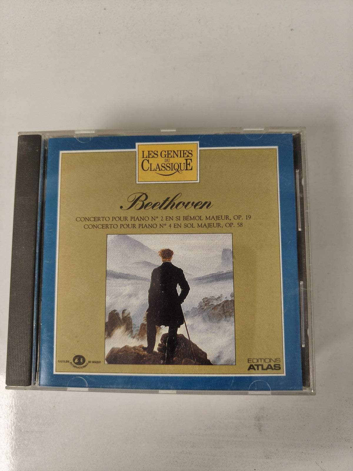 CD Beethoven Les Génies du Classique Concertos Piano n°2 & n°4 Editions Atlas
