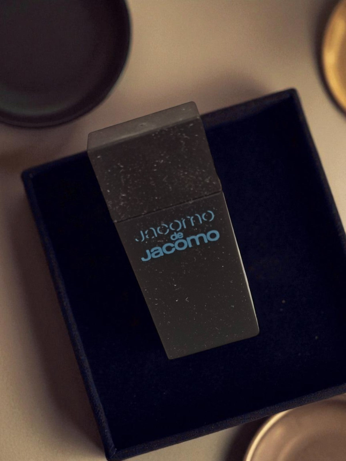Miniature parfum Jacomo de Jacomo vintage flacon noir rétro ancien déco