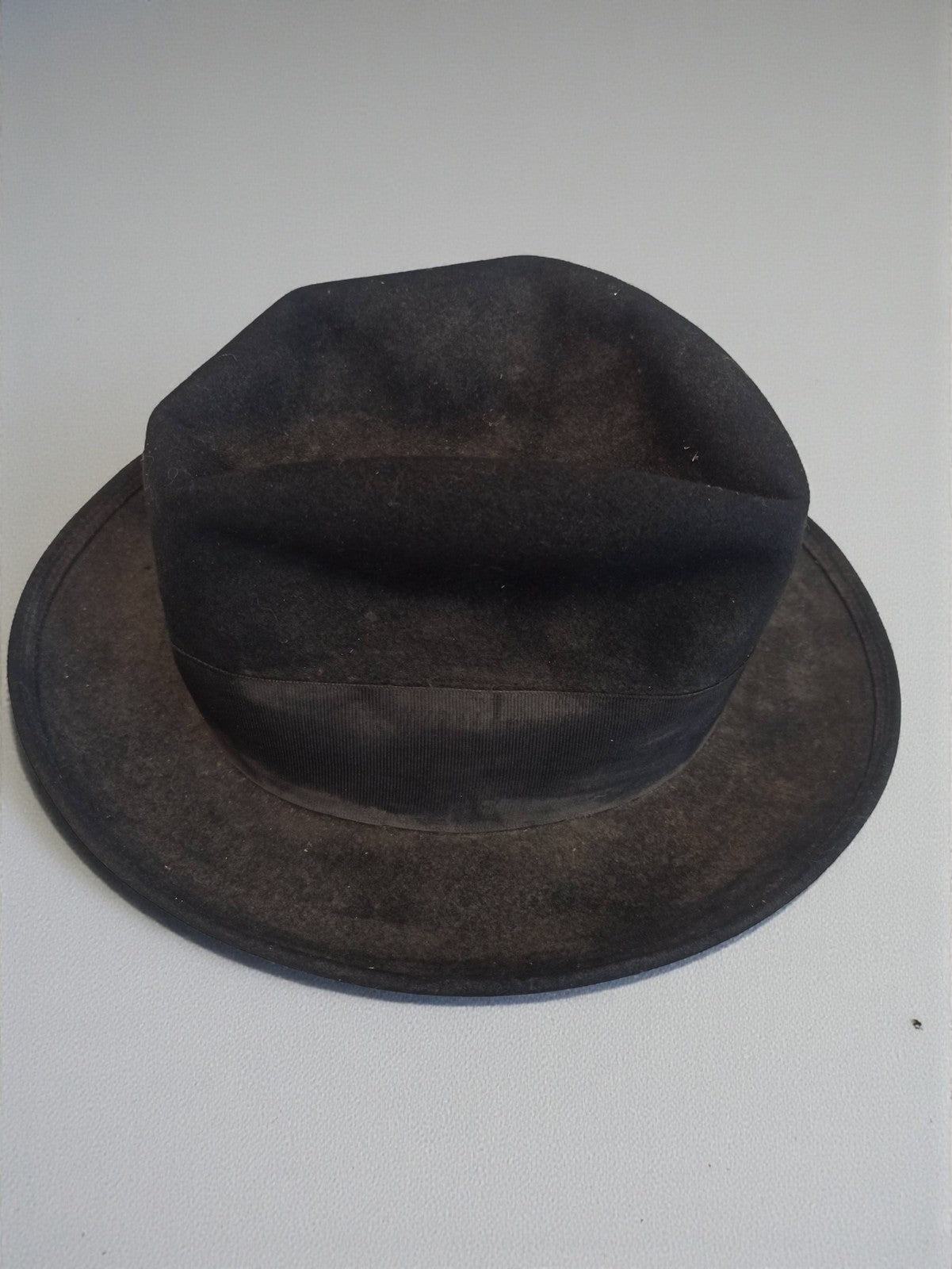 Chapeau homme ancien Louis Campani vintage noir rétro France accessoire