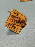 Pin's vintage Savane gâteaux jaune publicitaire ancien, collection, ref 11