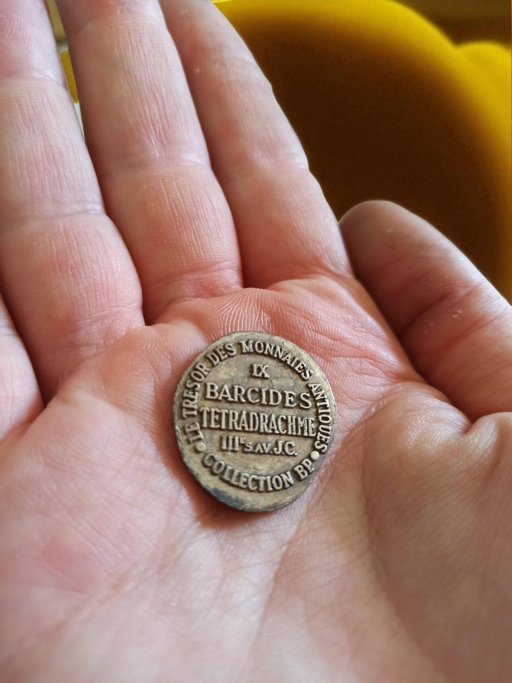 Tétradrachme ancien Barcides éléphant ? médaille antique vintage